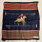 Ralph Lauren RARE Equestrian Silk Scarf – Made in Italy – Polo Rider Print Photo 0