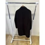 ZARA ‎ Black Pea Coat Size Medium Photo 3
