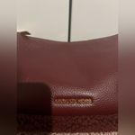 Michael Kors Carmela Shearling Leather Xbody Bag +Bifold Zip Wallet (Oxblood) Photo 7