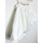 NA-KD NWT Thin Strap Volume Singlet Top Size Large White Bubble Asymmetric Chic Photo 8