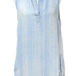 Bella Dahl  Blue Chambray Shift Dress Size L Photo 0