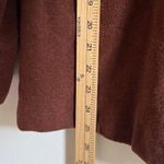 Eileen Fisher  100% Wool Coat Size Medium Women’s Brown Full Zip Photo 5