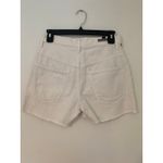 Citizens of Humanity  White Denim Jean Short Raw Hem Camp Pocket EUC 26 Photo 4