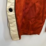 Scotch & Soda Popper Track Tear Away Satin pants rust orange women's S Small Photo 4