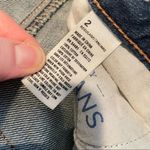 American Eagle  Boy Crop Distressed Boyfriend Jeans Womens 2 Blue Baggy Casual Photo 3