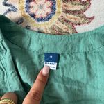 Old Navy  Seafoam Teal V-Neck Boho Puff Sleeve Blouse Medium Photo 5