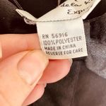 Oscar de la Renta | Black Satin Bow Tuxedo Bishop Blouse Size 10 | EUC Photo 12