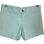 Banana Republic Shorts Cool Aqua Womens SIZE 2 Flat Front Preppy Summer Photo 0