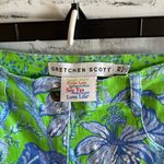 Gretchen Scott blue and green floral cotton/spandex ankle pants XS Photo 2
