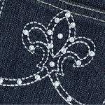 Blu Rein Rhinestone Embellished Low Rise Skinny Jeans Blue Juniors 5 Size undefined Photo 6