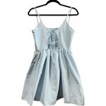 NWT Ciao Lucia Neroni Dress Ice Blue Silk Faille Mini Dress Bell Skirt Sz S $365 Photo 6