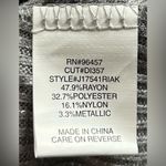 Stitch & Pine Size M Grey Long Sleeve Metallic Blend Knee Length Dress Gray Size M Photo 2