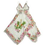 Farm Rio NWT Delicate Forest Scarves Midi in White Floral Eyeler Tank Dress S Photo 2