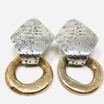 Hand tooled artisan sterling/brass earring, 19.6g Photo 5