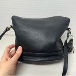 Nordstrom Black Pebbled Leather Crossbody Handbag Purse Bag Fringe Tassel Photo 7