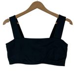 Reformation Ellie Eco Stretch Bra Womens XS Black Square Neck Crop Minimalist Photo 1