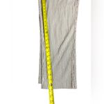 Kate Hill Women’s Cropped Pants Gray White Striped Seersucker Trousers Size 10 Photo 4
