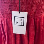 THML ‎ Embroidered Tie Shoulder Top. Size L NWT Photo 3