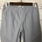 Tickled Teal Boutique Gray Ankle Zip Moto Leggings S Photo 3