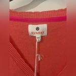 Sundry  NWT CrossStitched Crewneck Pink Luxury Wool Cashmere Sweater S Old Money Photo 15