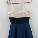 BCBGMAXAZRIA  Dress Size 2 Colorblock Straps/Strapless NWT Bubble Hem Y2K 2000s Photo 9