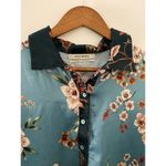 Anthropologie NWT  Aldomartins M $140 Dormir Floral Sleep Shirt Buttondown Photo 3