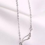 Angel Wing Necklace Silver Photo 0