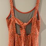 Free People  Lorelai Midi Dress L NWT Daisy Print Tie Back Heavy Knit Sleeveless Photo 10