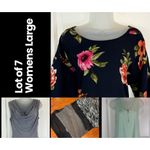 Max Studio LOT of Womens Large Business Clothing Floral Top Tank Leggings Pants Blouse L Photo 1