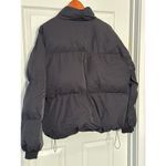 Cider Womens Black Puffer Jacket With Drawstrings & Ribbed Cuffs Photo 3