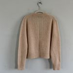Jenni Kayne  Boyfriend Cardigan Beige Alpaca Wool Knit Sweater Photo 2