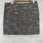 Loft mini skirt womens 10 rainbow tweed preppy boho chic academia retro glam Photo 3