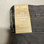 Madewell Perfect Vintage Jean Black Wash Mom Jeans Tapered Legs High Rise 28W Photo 5