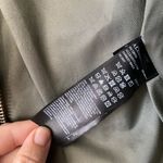 ALLSAINTS Darnley Leather Biker Jacket Sage Green Photo 8