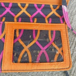 Vera Bradley Jazzy Blooms Purse Handbag Leather Handle Kiss Lock Closure Wallet Photo 9