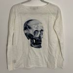 Skull Cashmere  Cotton cream skull sweater size small Photo 0