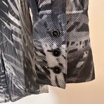 Adrienne Vittadini  100% Silk Palm leaf sheer button down blouse size4 Photo 5