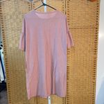 easel  Orange and White Crew Neck Ruffle Sleeve Mini Dress Photo 2