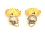 VINTAGE 1980'S YELLOW BAUBLE CLIP ON DANGLE EARRINGS Photo 8