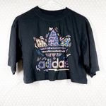 Adidas NWT Black Love Unites Graphic Crop Tee Photo 1
