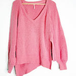 Free People West Coast Sweater Anthropologie Size Small Pink V Neck Photo 0