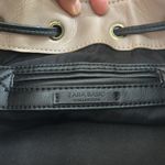 ZARA black bucket bag draw string closure Photo 4