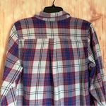 Old Navy  Classic Fit Light Blue Plaid Button Down Shirt Photo 8