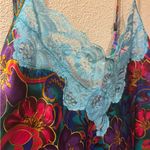 Victoria's Secret Gold Label Satin Set Robe Floral Trim Kimono & Slip Vintage Photo 5