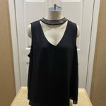 Torrid  Size 1 Choker Neck Black Sexy Top Blouse Photo 9