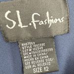 SL Fashions Sleeveless Beaded Handkerchief Hem Midi Dress Sz 12 Fairy Whimsigoth Blue Photo 2