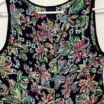Lilly Pulitzer Iona tank blouse 100% silk Not Too Catty print size small preppy Photo 6