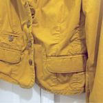 Anthropologie Daughters of The Liberation Mustard Yellow Cropped Jacket Size 6 Photo 3