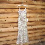 Mac Duggal 6153 Multicolor Sleeveless Floral Paillette Embellished Mesh Gown Photo 7