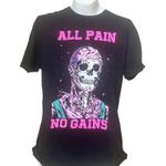 Mazezy Unisex M Black Graphic Fitness Gym T Photo 1